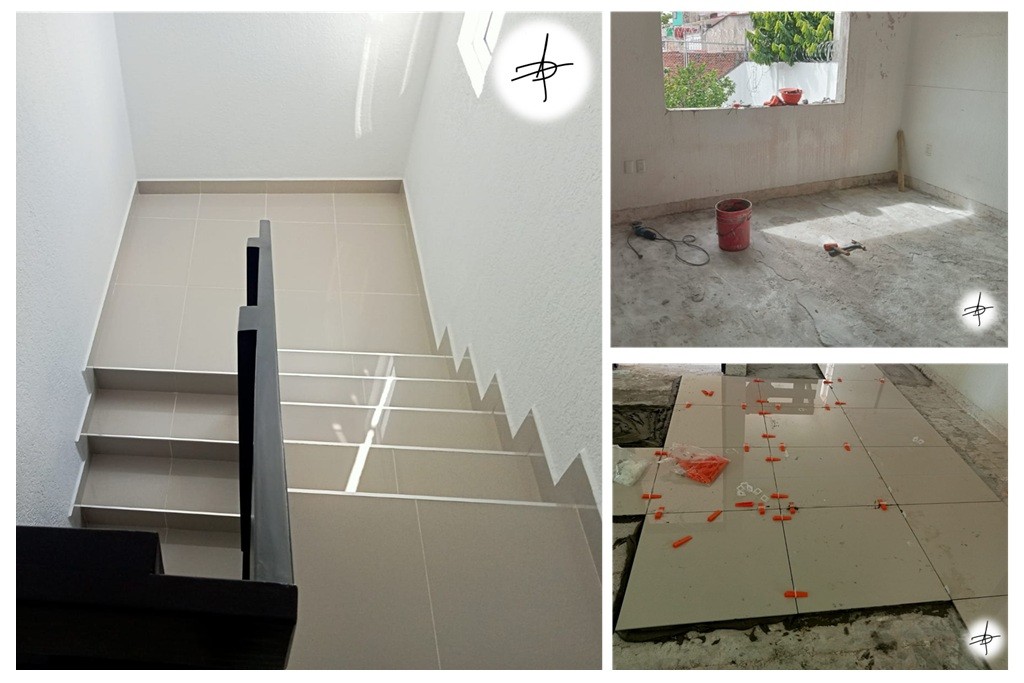 Trabajos de alba&ntilde;iler&iacute;a: demolici&oacute;n de piso y colocaci&oacute;n de porcelanato 60x60 cm