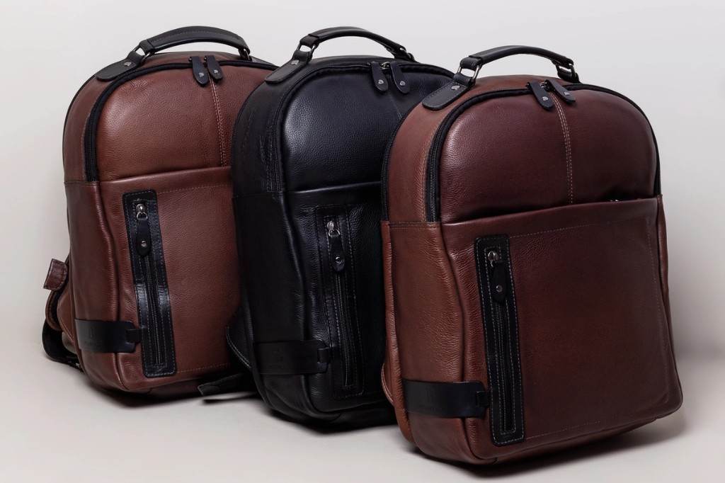  Linha de mochilas de couro para notebook Pelli Brasil