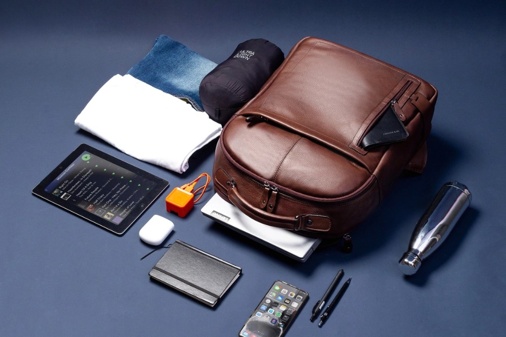 Mochila de couro para notebook 17 polegadas Pelli Brasil