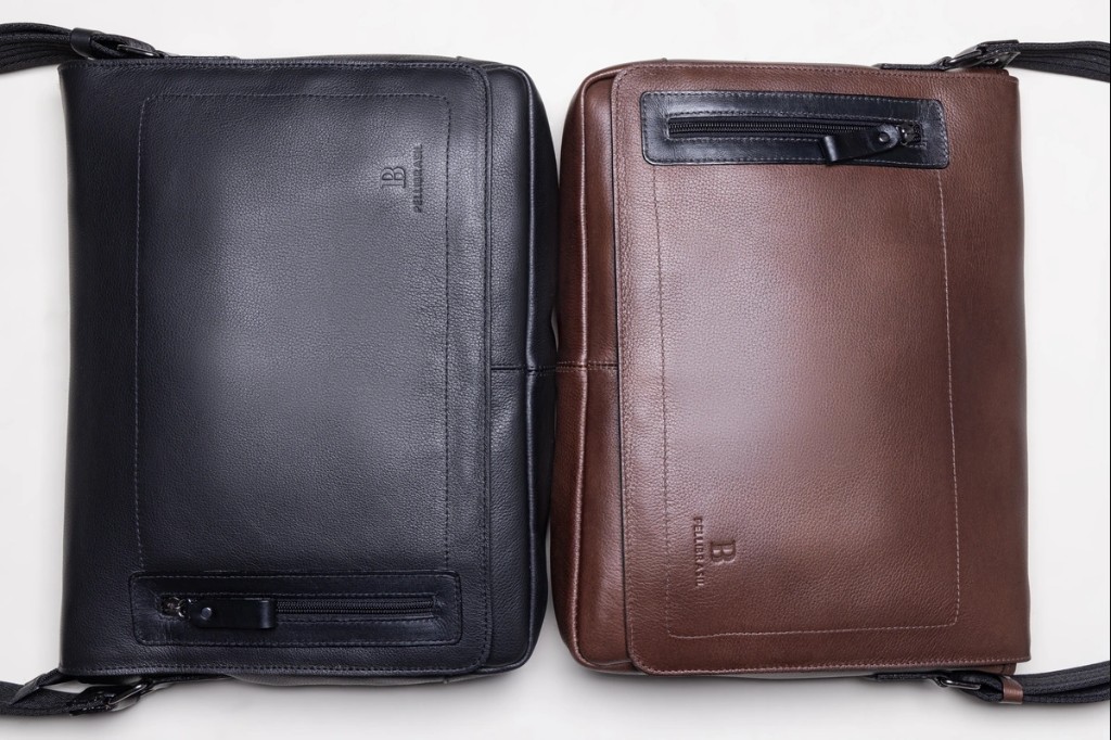 Bolsas de couro masculinas Pelli Brasil em diferentes cores