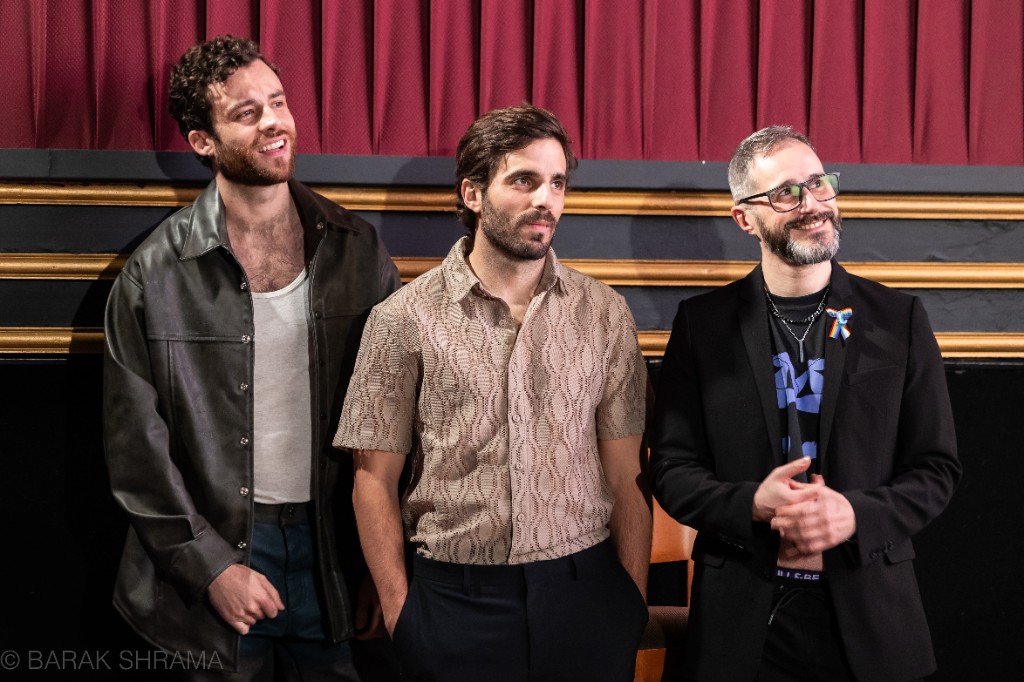 Lucas Santana junto Lucas Mariani y Gaston Frias