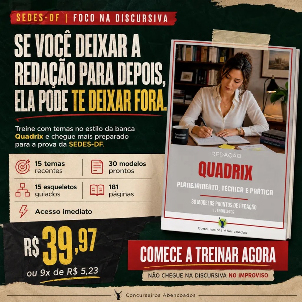 Material &Uacute;ltimos Temas de Reda&ccedil;&atilde;o Quadrix