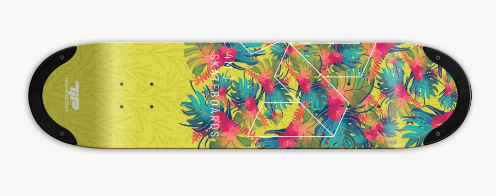 Shape de skate 4Msb com tecnologia TIPtech, modelo de 2019