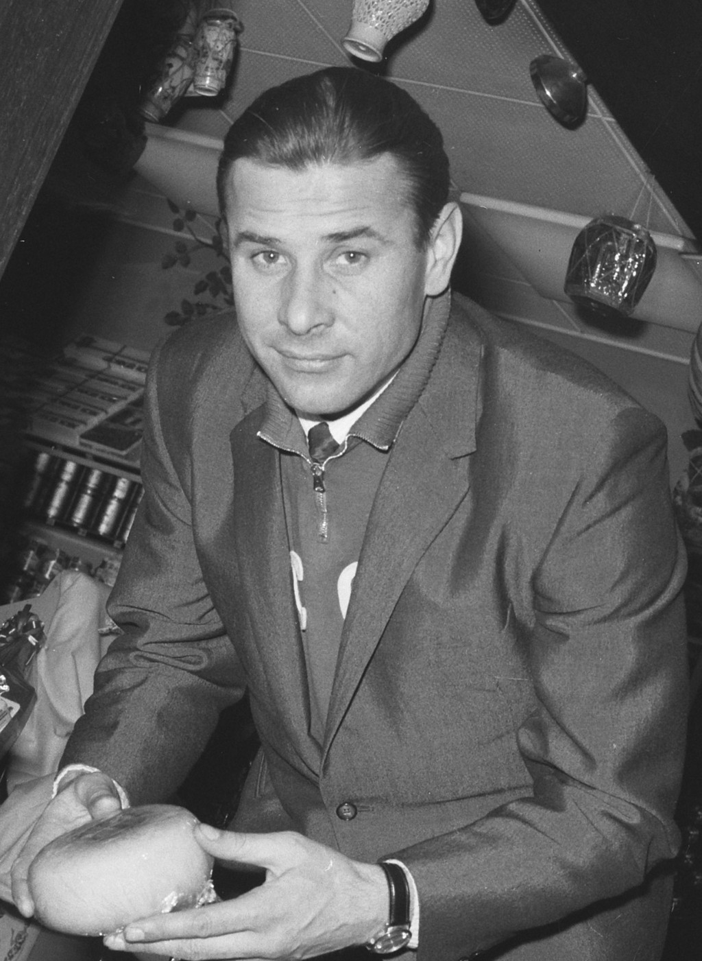 Retrato de Lev Yashin em 1965