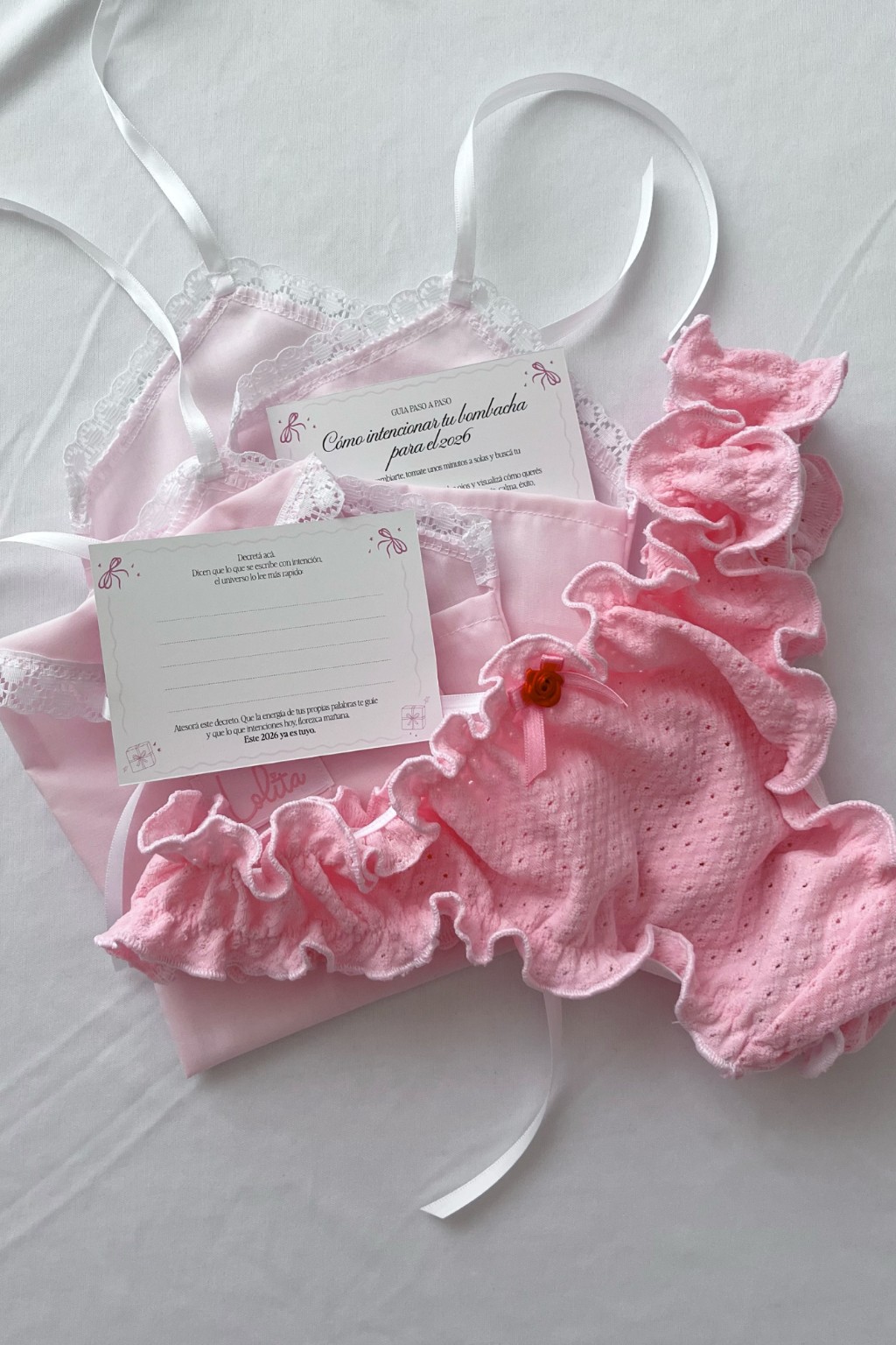 Bombacha rosa para regalo de navidad - Lolita Intimates