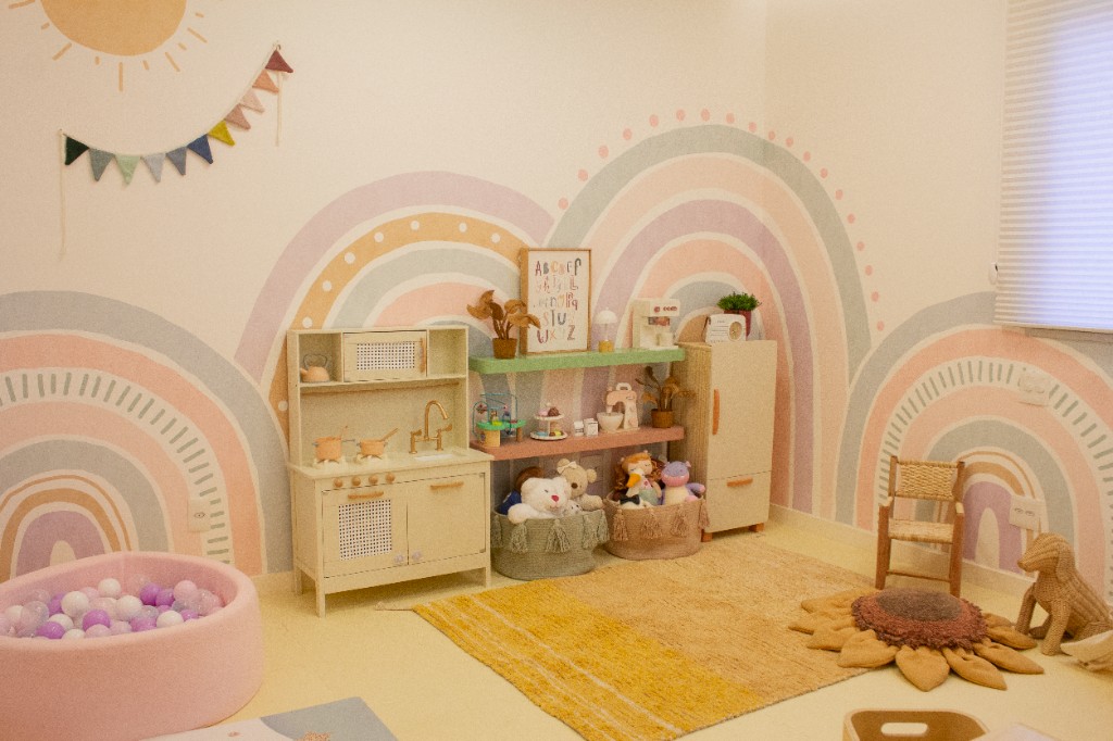Brinquedoteca infantil colorida da Sarah