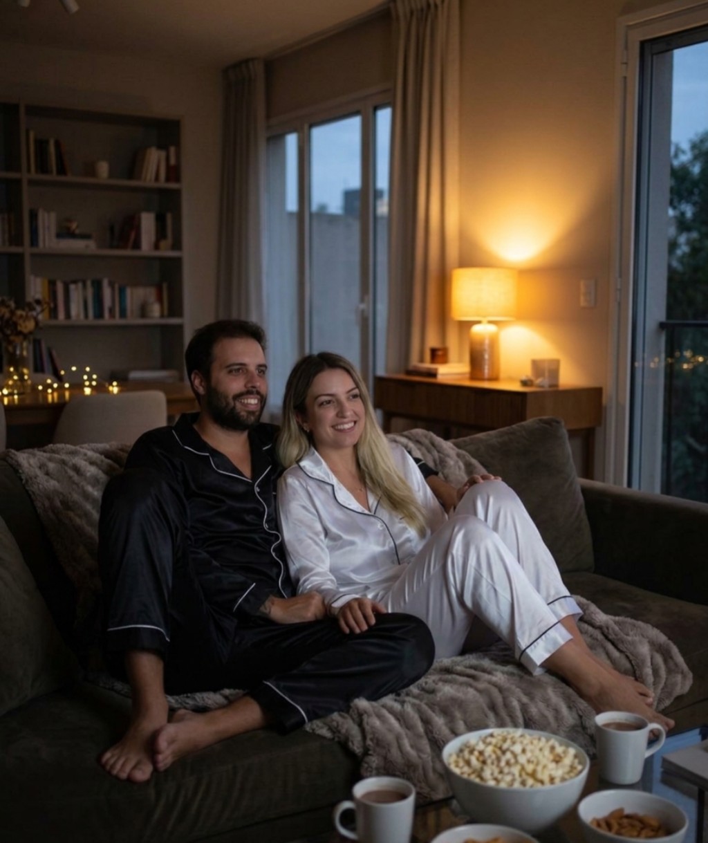 Kit Pijama Serena de Inverno como sugest&atilde;o de presente de Dia dos Namorados