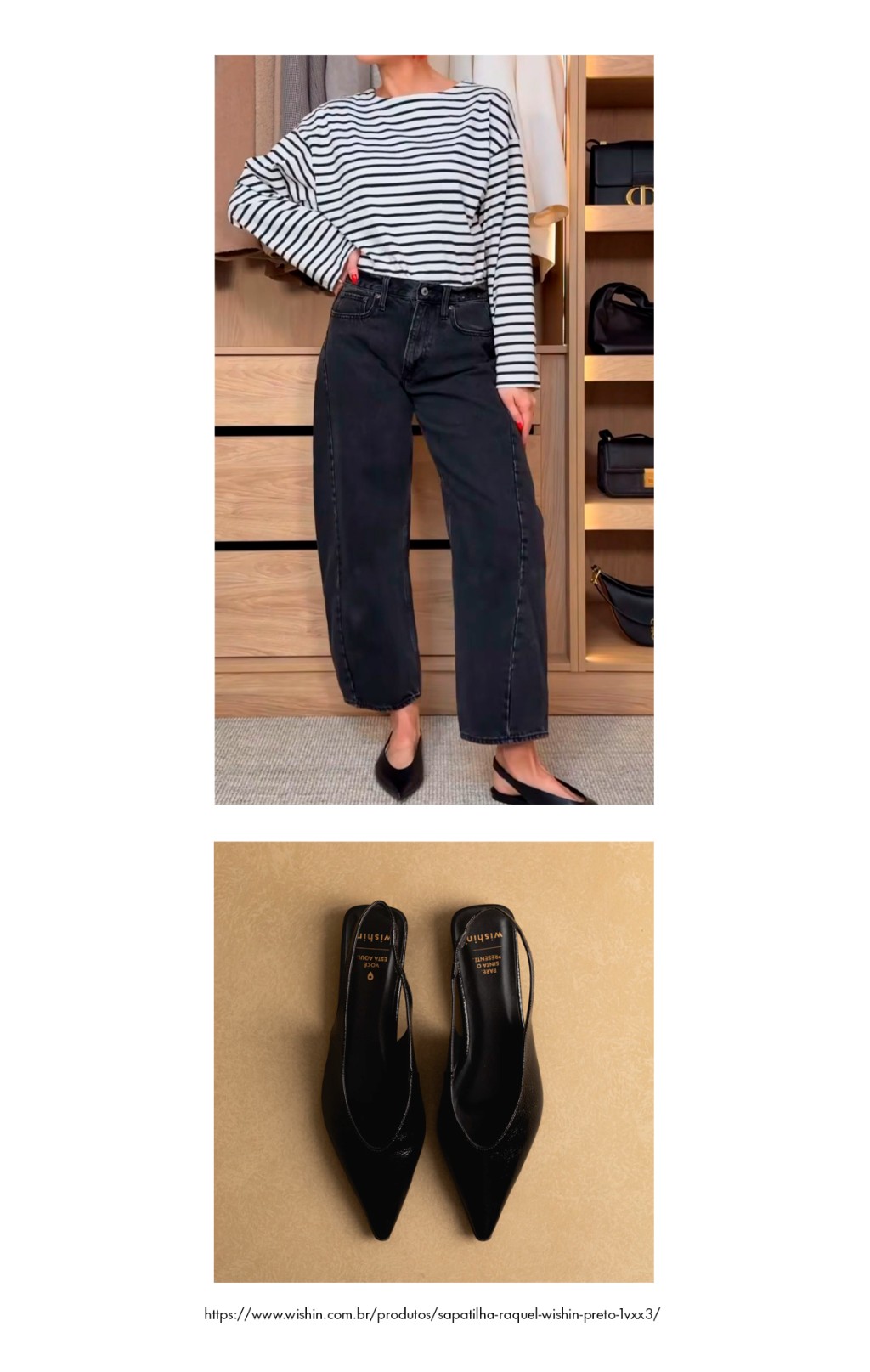 Look com Sapatilha Raquel Wishin