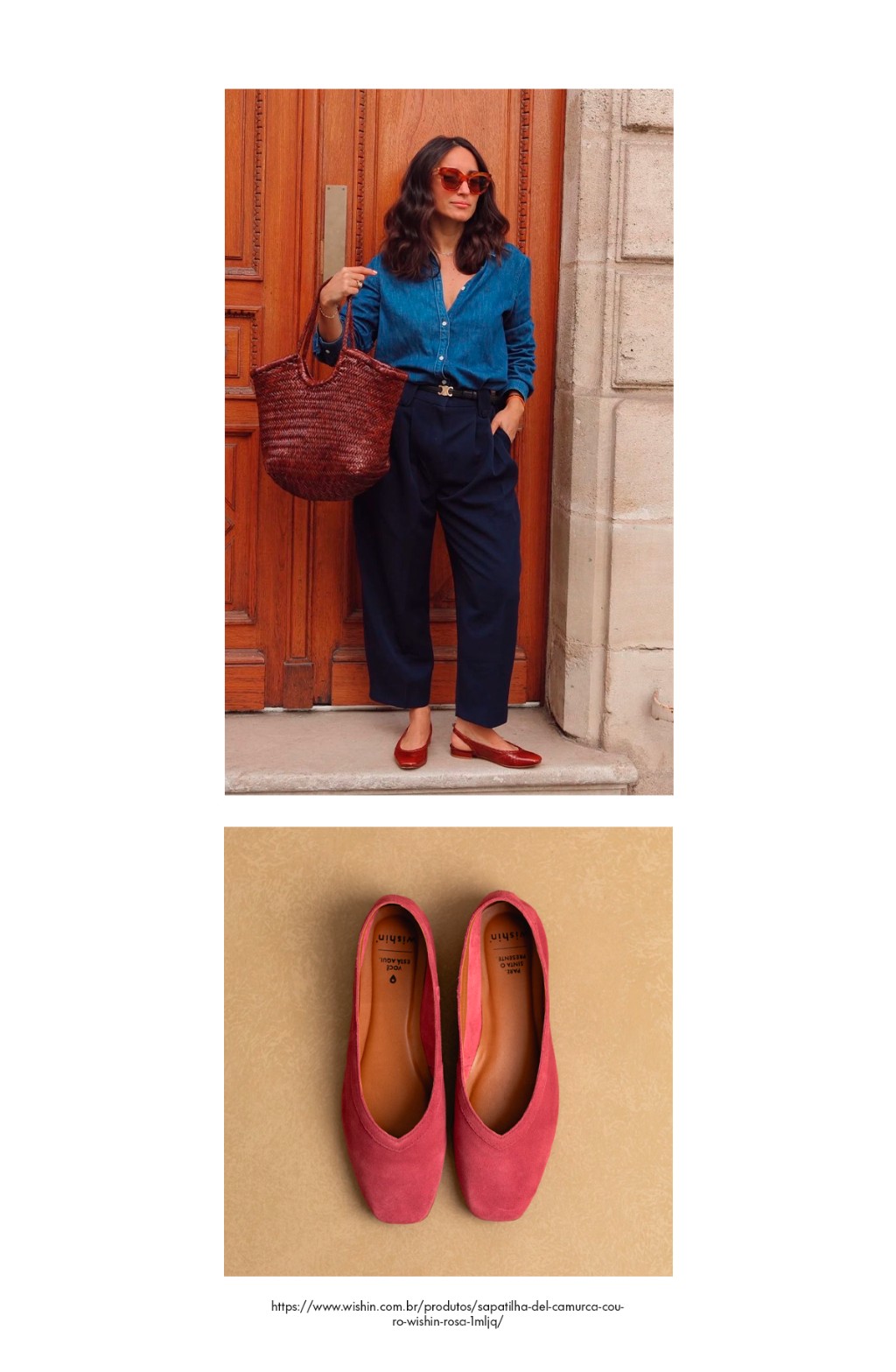 Look com Sapatilha Del Camur&ccedil;a Wishin