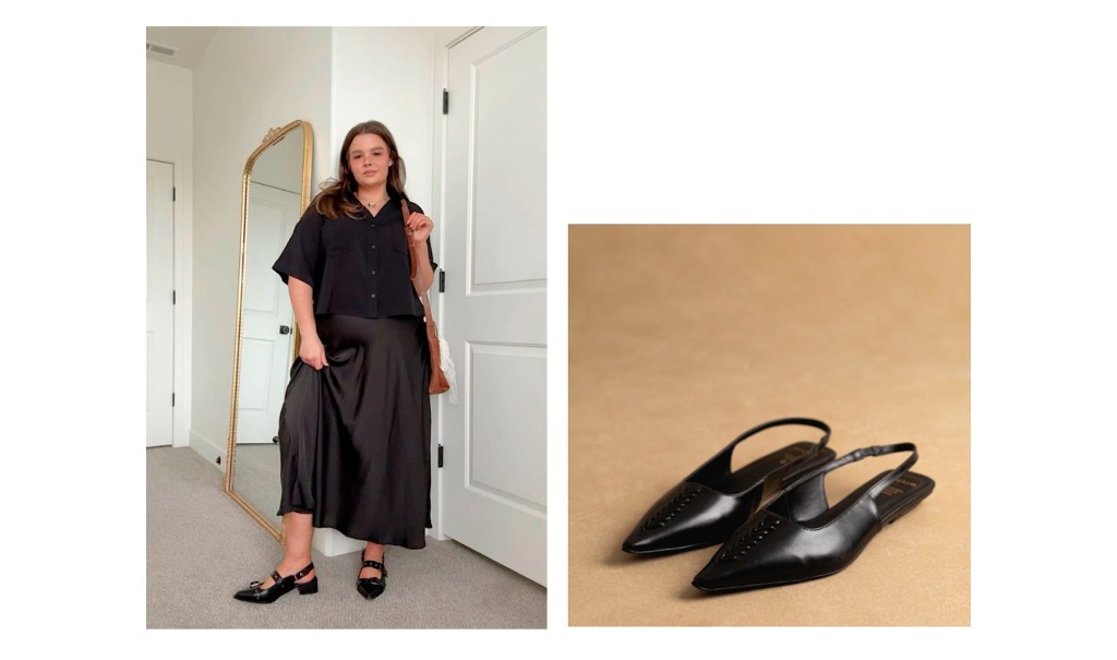 Look total black com sapatilha.