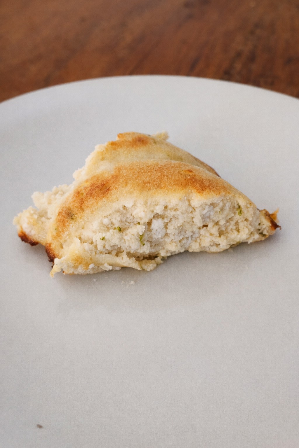 Torta Doce de Ricota de B&uacute;fala em fatia