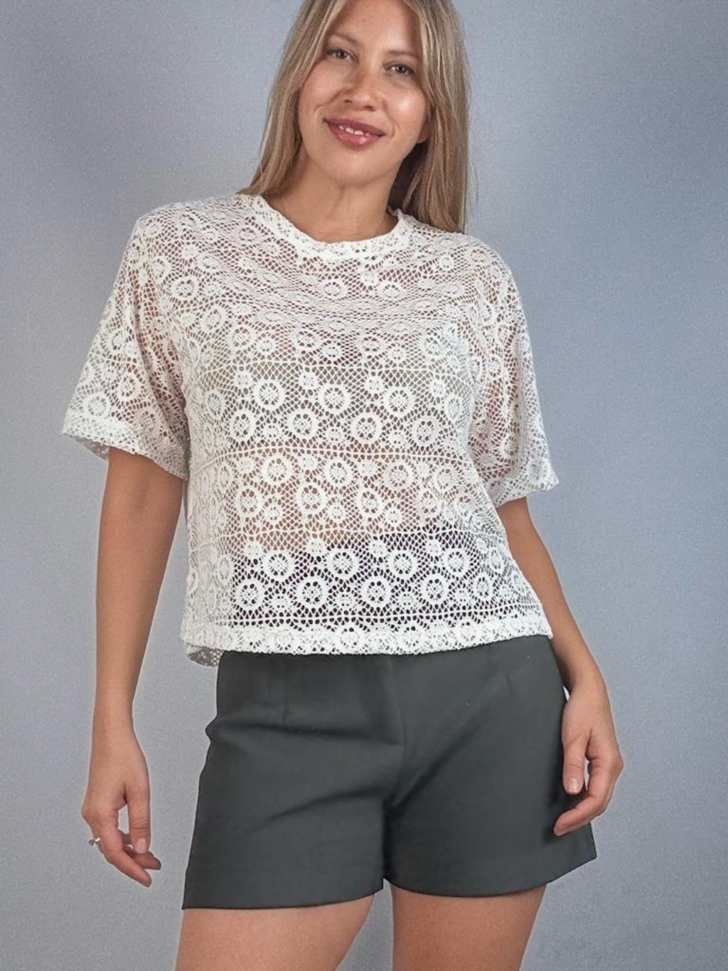 remera de encaje