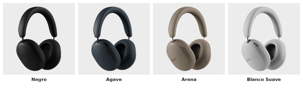 Sonos Ace Ultra disponible en 4 colores: Negro, Agave, Arena y Blanco Suave
