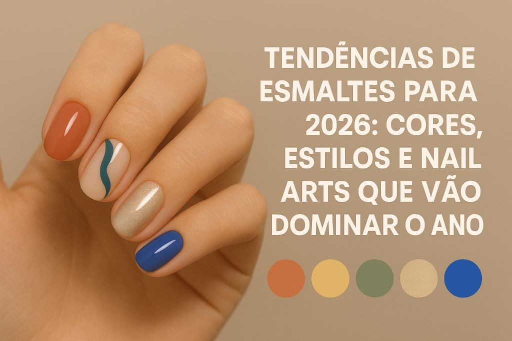 Tendências de Esmaltes 2026 – Cores, Estilos e Nail Art
