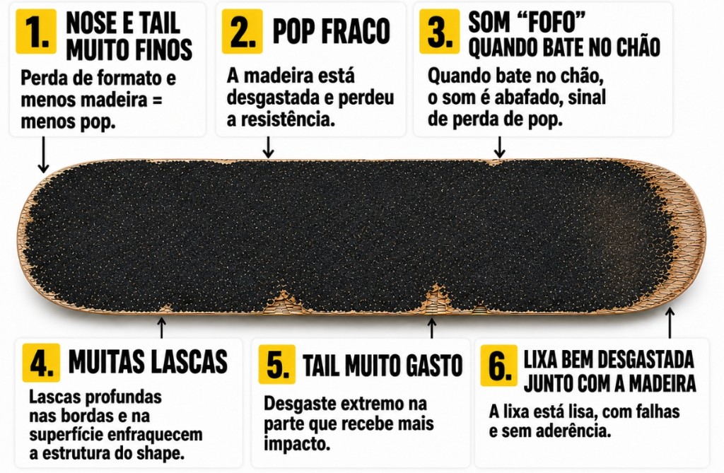 como saber a hora de trocar meu shape?