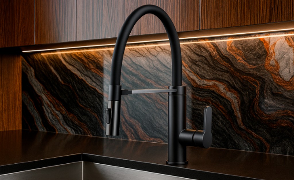 Essa torneira monocomando modelo Dubai &eacute; perfeita para instala&ccedil;&otilde;es na bancada em cozinhas de alto padr&atilde;o, ela tem cano flex&iacute;vel em silicone de alta qualidade, dois tipos de jatos, o corpo &eacute; em metal e o apoio do cano &eacute; magn&eacute;tico! Escolha a Torneira Dubai e transforme completamente a sua cozinha ou &aacute;rea gourmet.