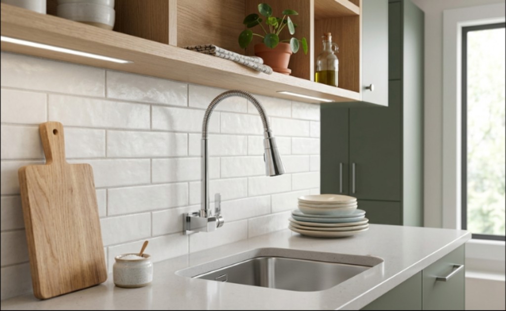 Torneira para &aacute;gua fria de parede com cano gourmet de silicone flex&iacute;vel revestido com Inox de alta qualidade. Ideal para instala&ccedil;&otilde;es onde o encanamento &eacute; na parede, &oacute;tima para cozinhas pequenas ou cubas com espa&ccedil;o reduzido. 