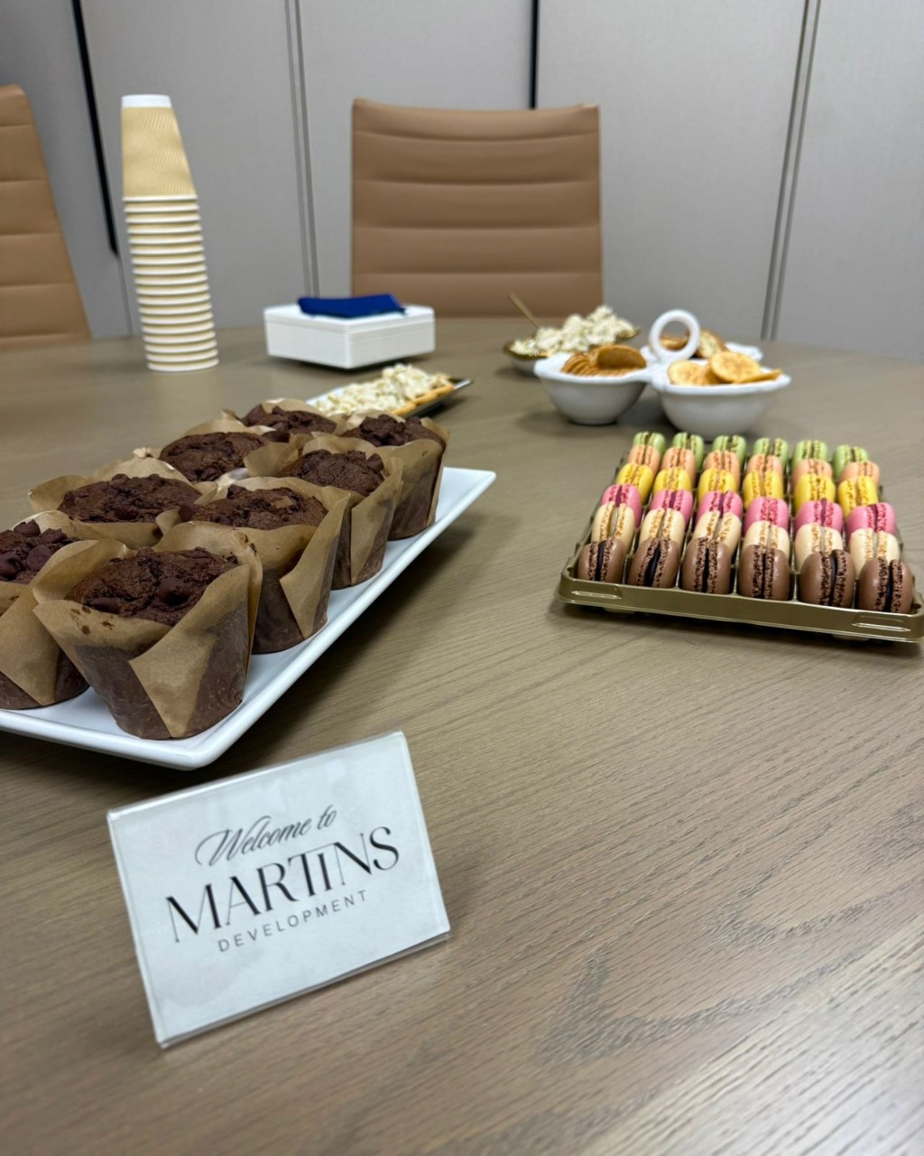 Coffee break em uma das empresas parceiras que abriram as postas para visita.
