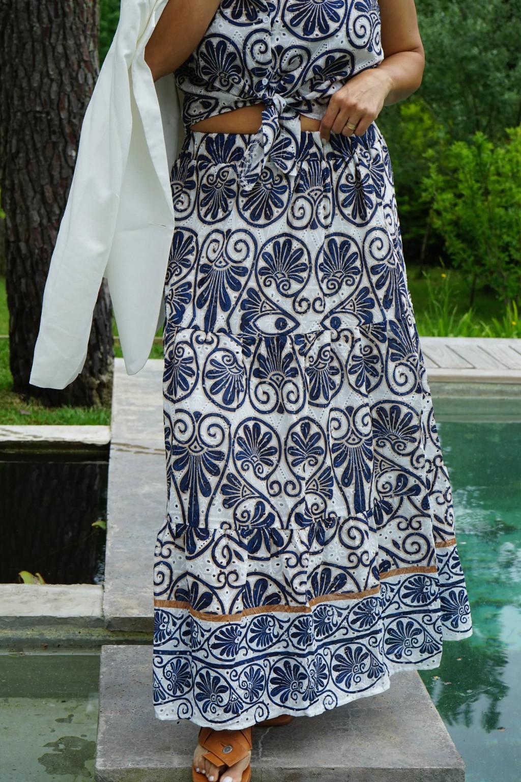 Falda Blanca Brodery