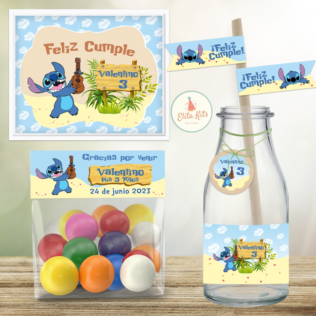Kit Imprimible Stitch Cumplea&ntilde;os: una fiesta divertida y llena de ternura