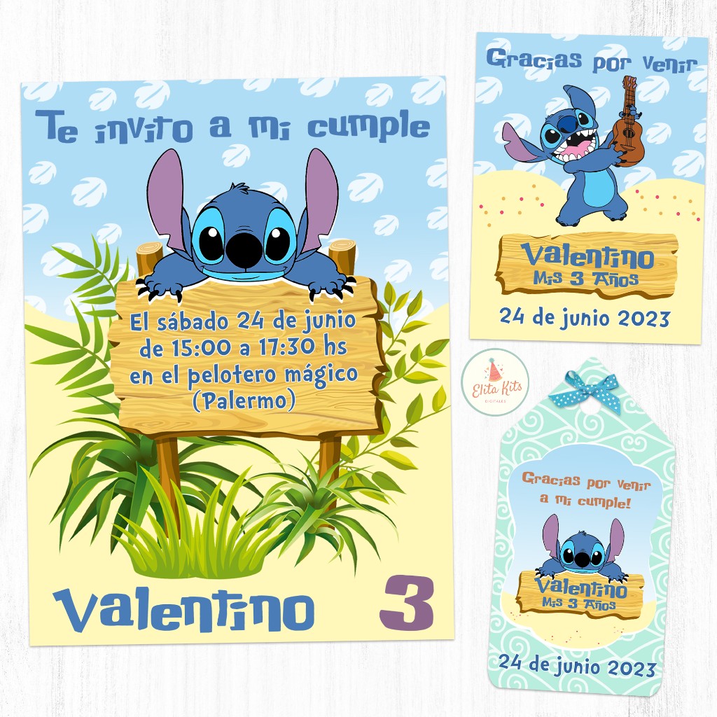 Kit Imprimible Stitch Cumplea&ntilde;os: una fiesta divertida y llena de ternura