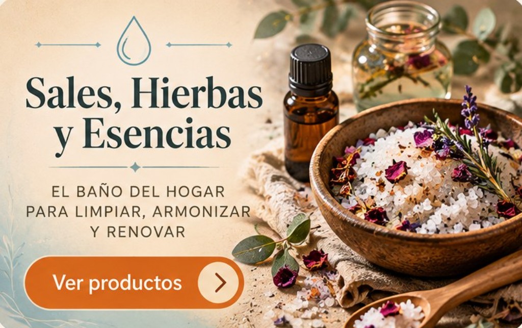 Sales, hierbas y esencias para el baño energético del hogar