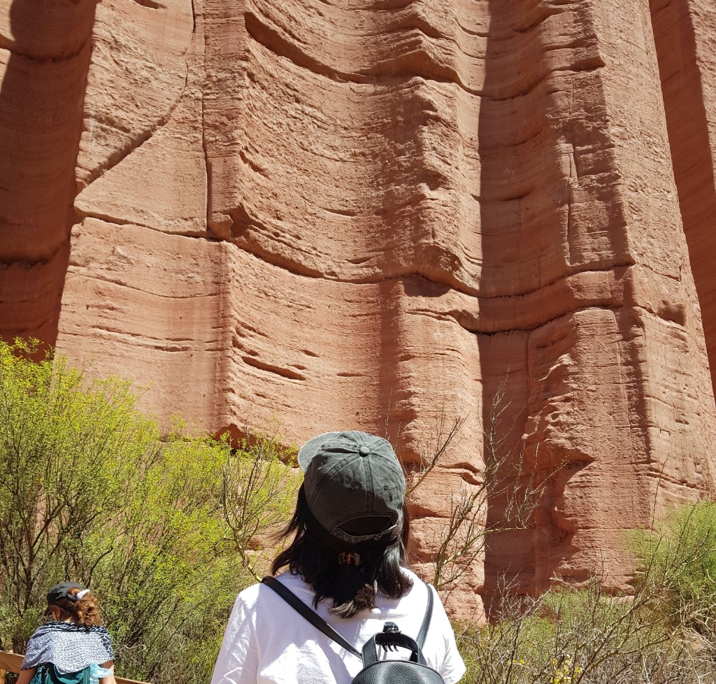 Inmensos muros de tierra roja en Talampaya Patrimonio de la Humanidad