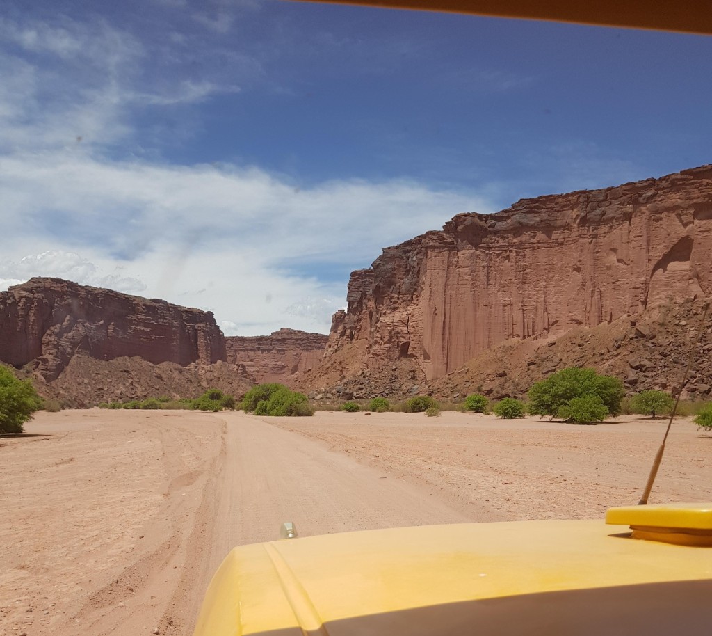 Excursion en camion 4x4 por el Canon de Talampaya