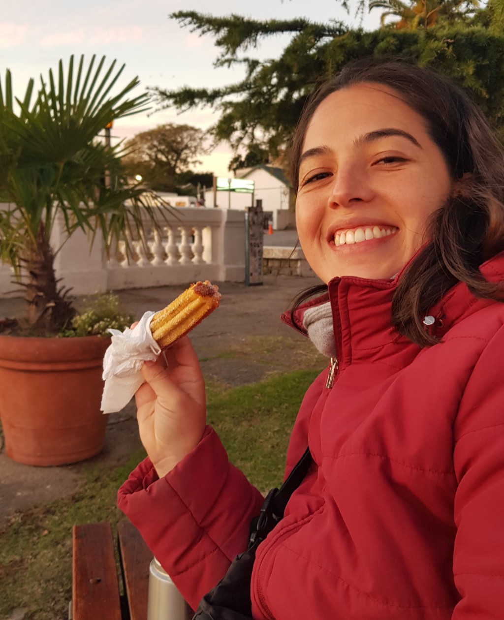 churro con dulce de leche en Colonia del Sacramento