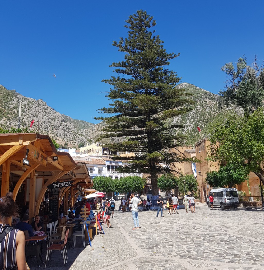 plaza principal de Chefchaouen