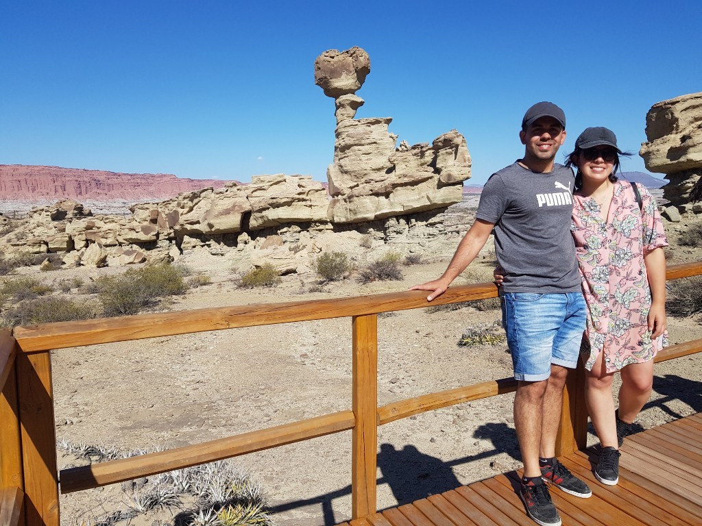 Parque Provincial Ischigualasto con la figura mas famosa