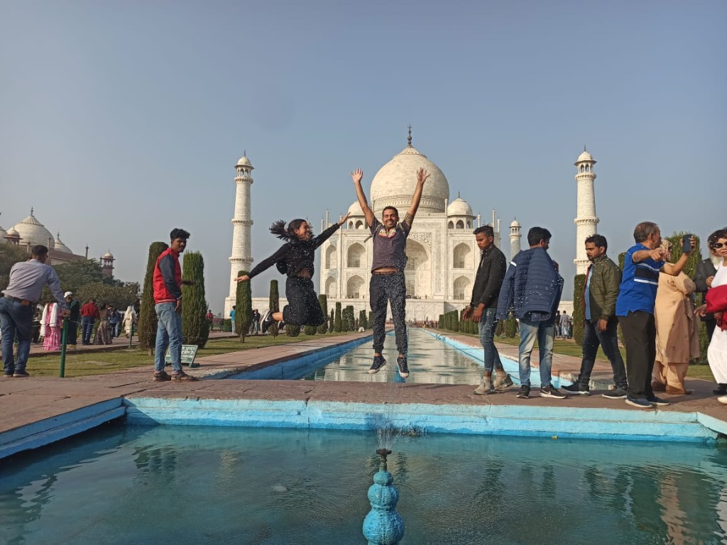 la mejor foto en el Taj Mahal