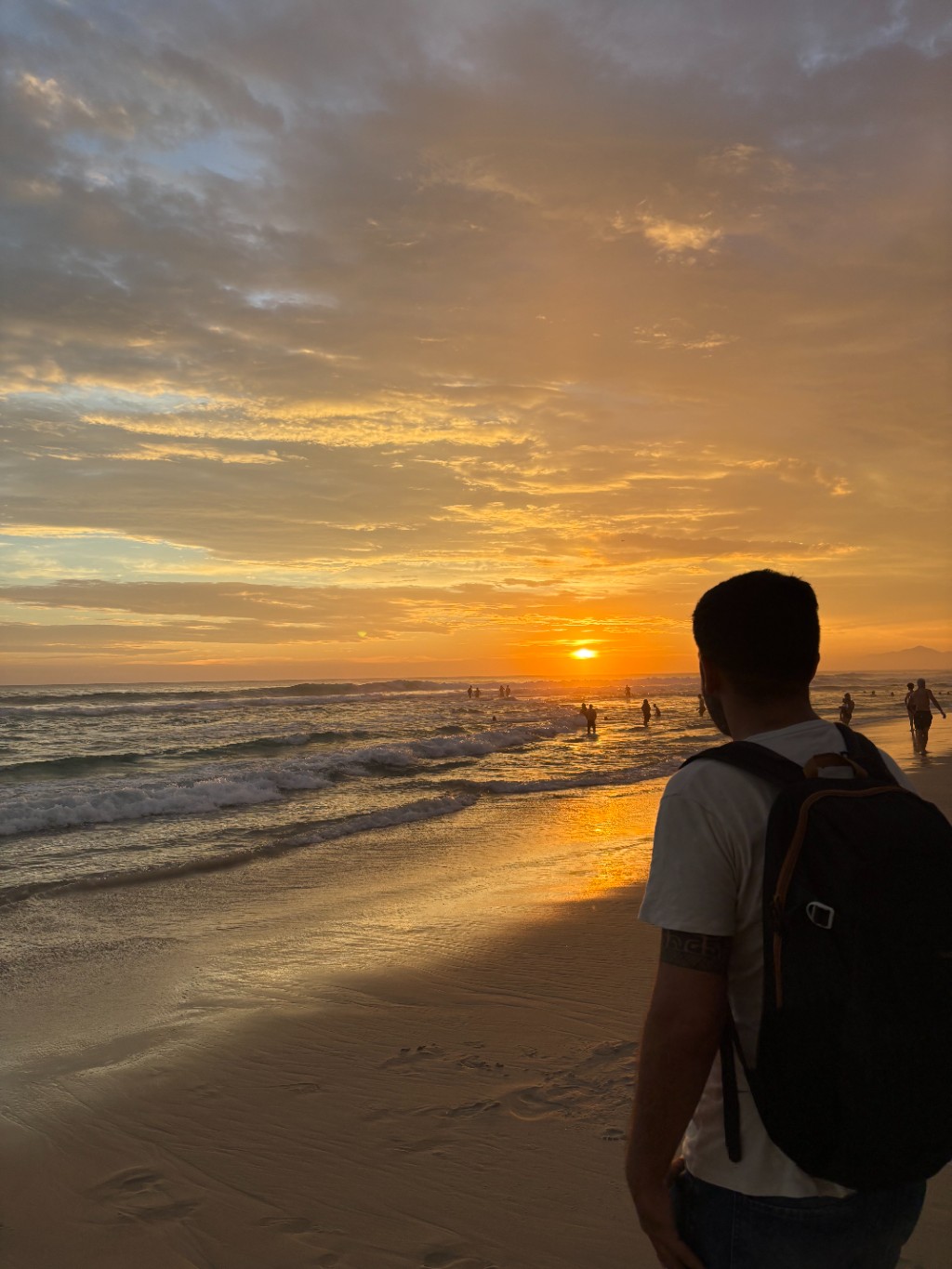 barra de tijuca playa atardecer