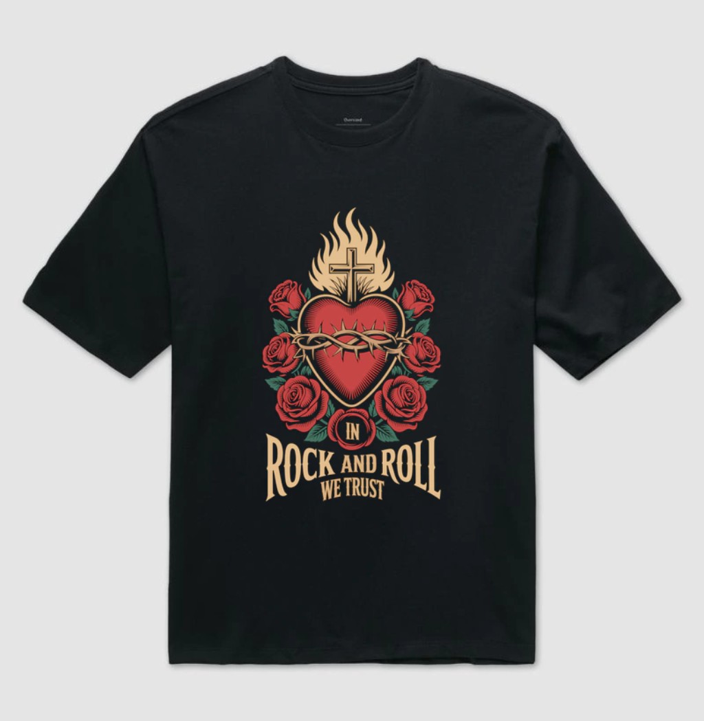 Camiseta de Rock preta