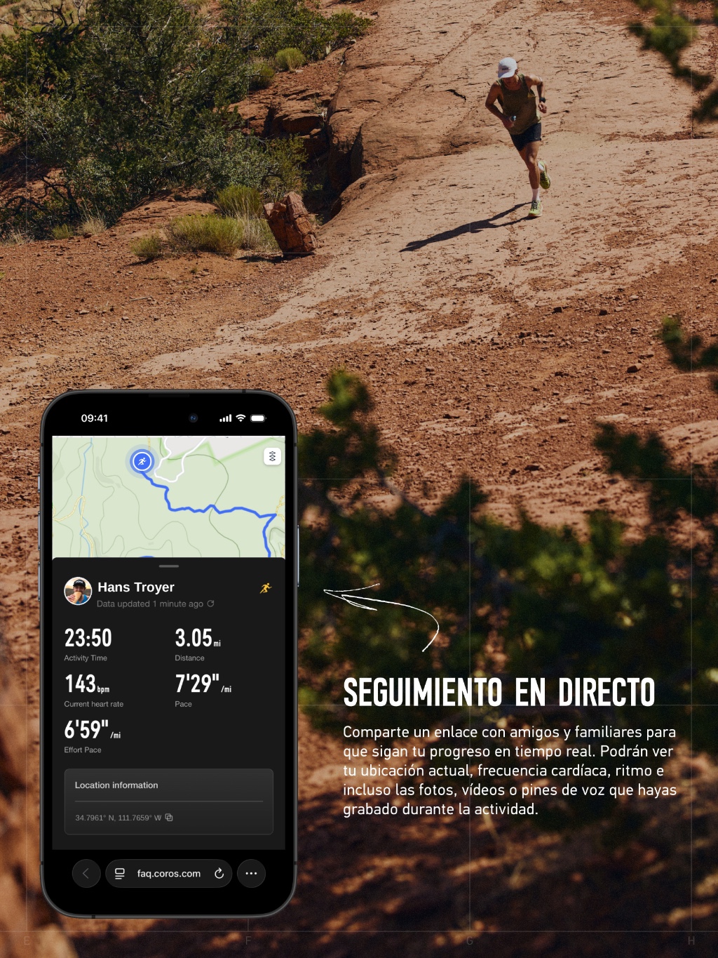 coros live tracking