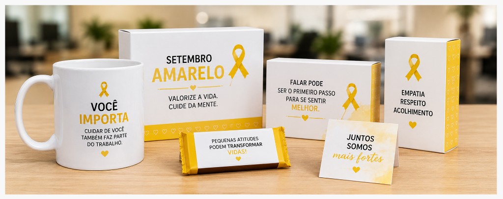 Kit personalizado para Setembro Amarelo corporativo