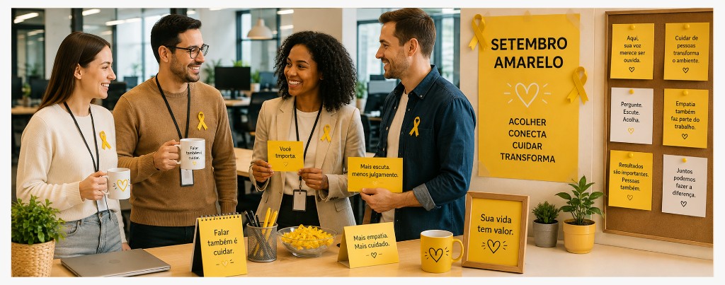 Campanha de Setembro Amarelo nas empresas