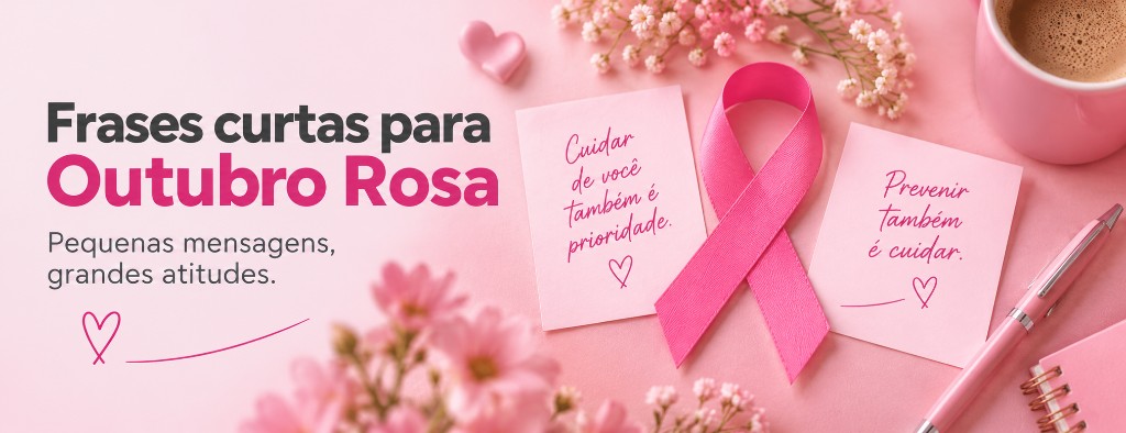Frases curtas para Outubro Rosa para campanhas de conscientiza&ccedil;&atilde;o