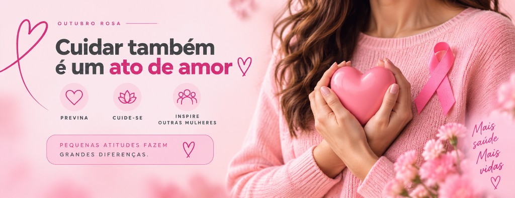 Mensagens de cuidado e preven&ccedil;&atilde;o para Outubro Rosa