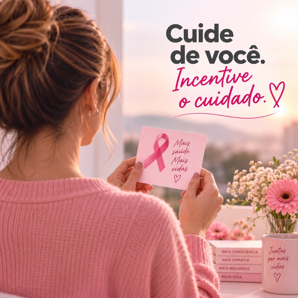Campanha de conscientiza&ccedil;&atilde;o e cuidado no Outubro Rosa