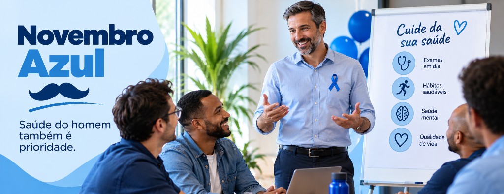 Campanha Novembro Azul no Escrit&oacute;rio