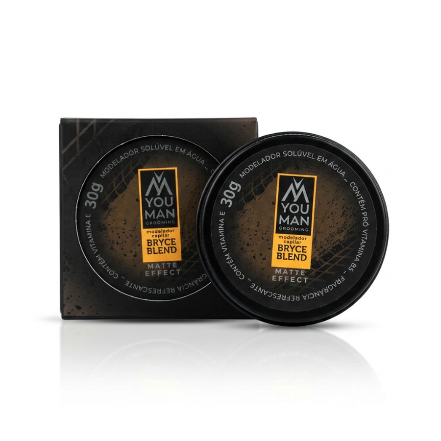 Pomada mini de bolso Bryce Blend You Man, 30 g, efeito matte