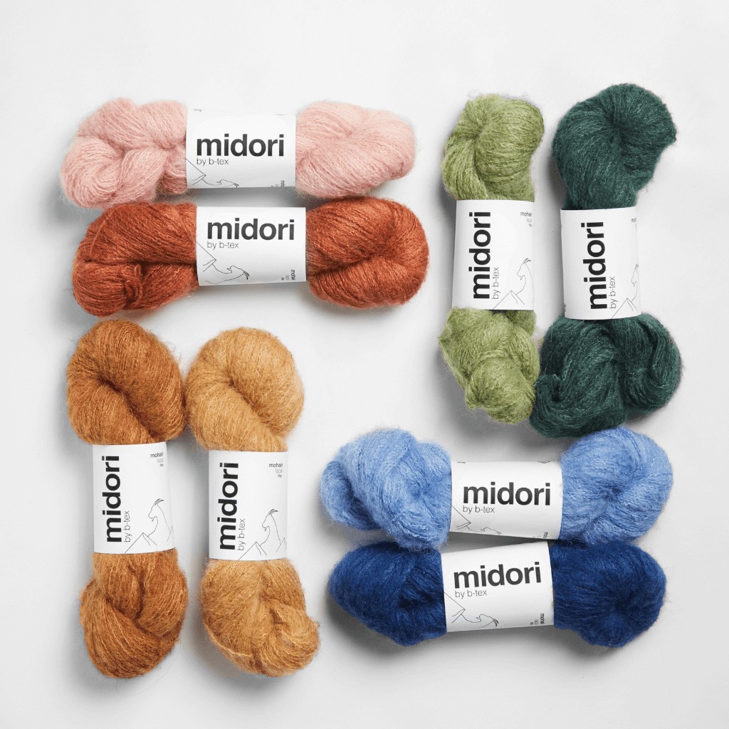 MIDORI Lace | Hilado de mohair y merino B-Tex Budetex