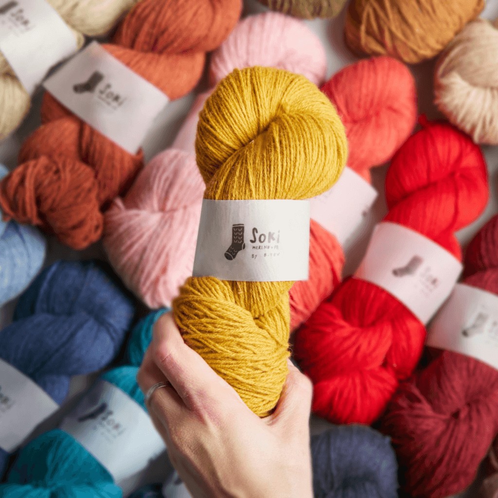 SOKI Sock | Hilado de merino y poliamida B-Tex Budetex