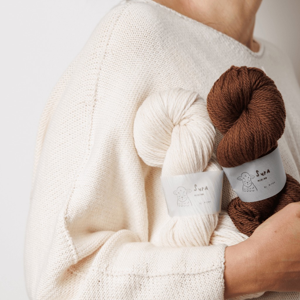 SURA Worsted | Hilado de lana merino 20 micrones B-Tex Budetex