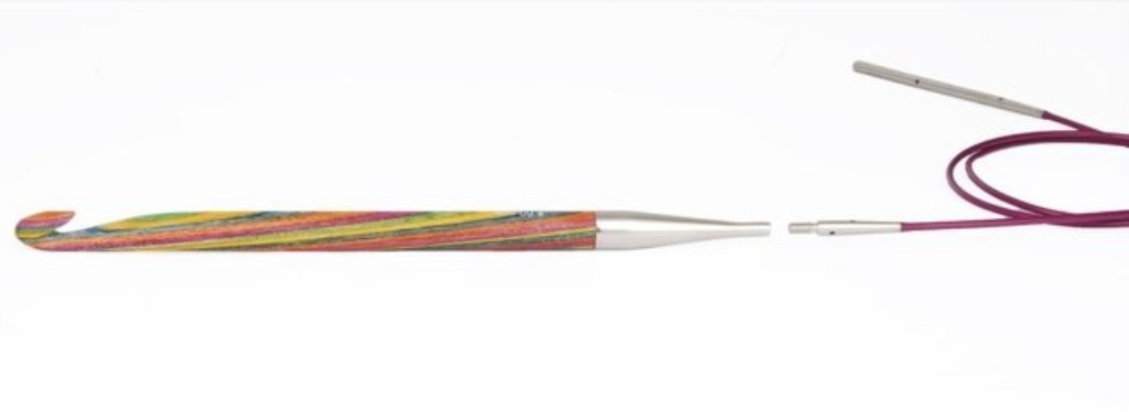 Crochet tunecino intercambiable KnitPro Symfonie conectado a cable | Budetex
