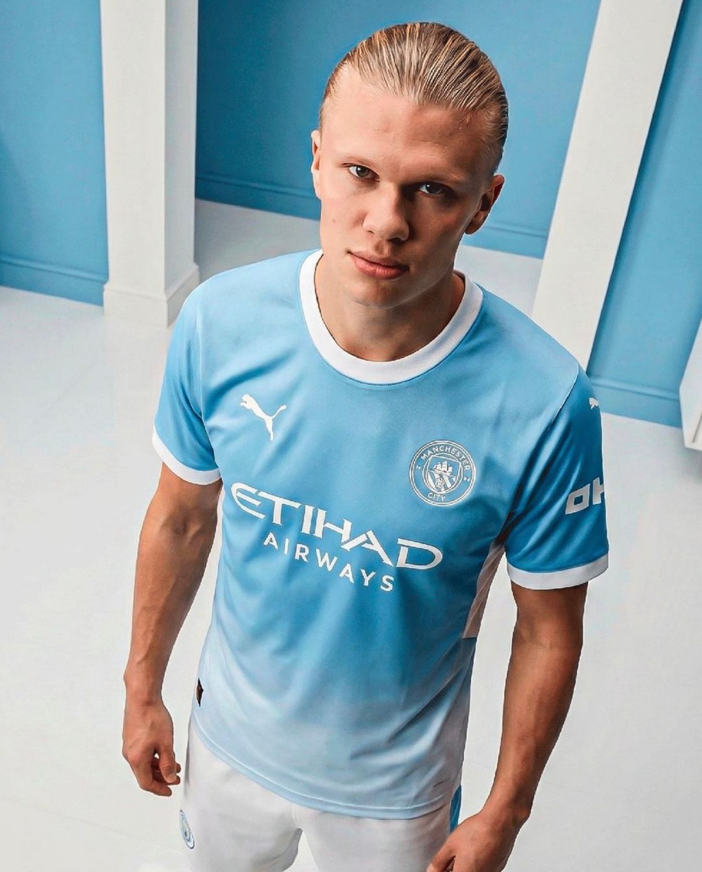 Camisa Manchester City 2026/27 Home Kit frente (mockup vazado)