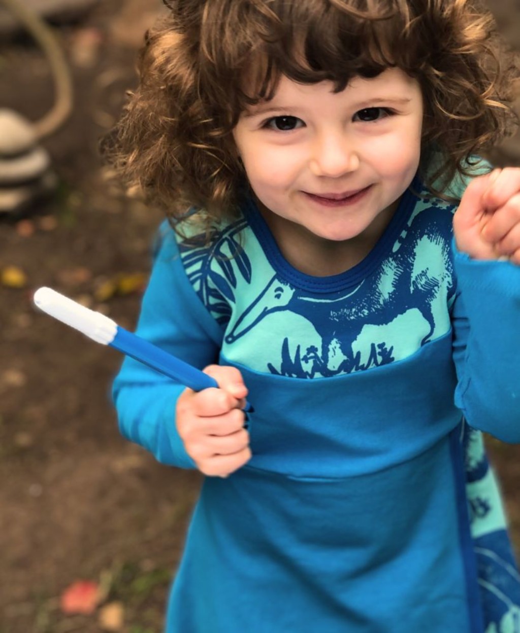 vestido para niña ilustrado