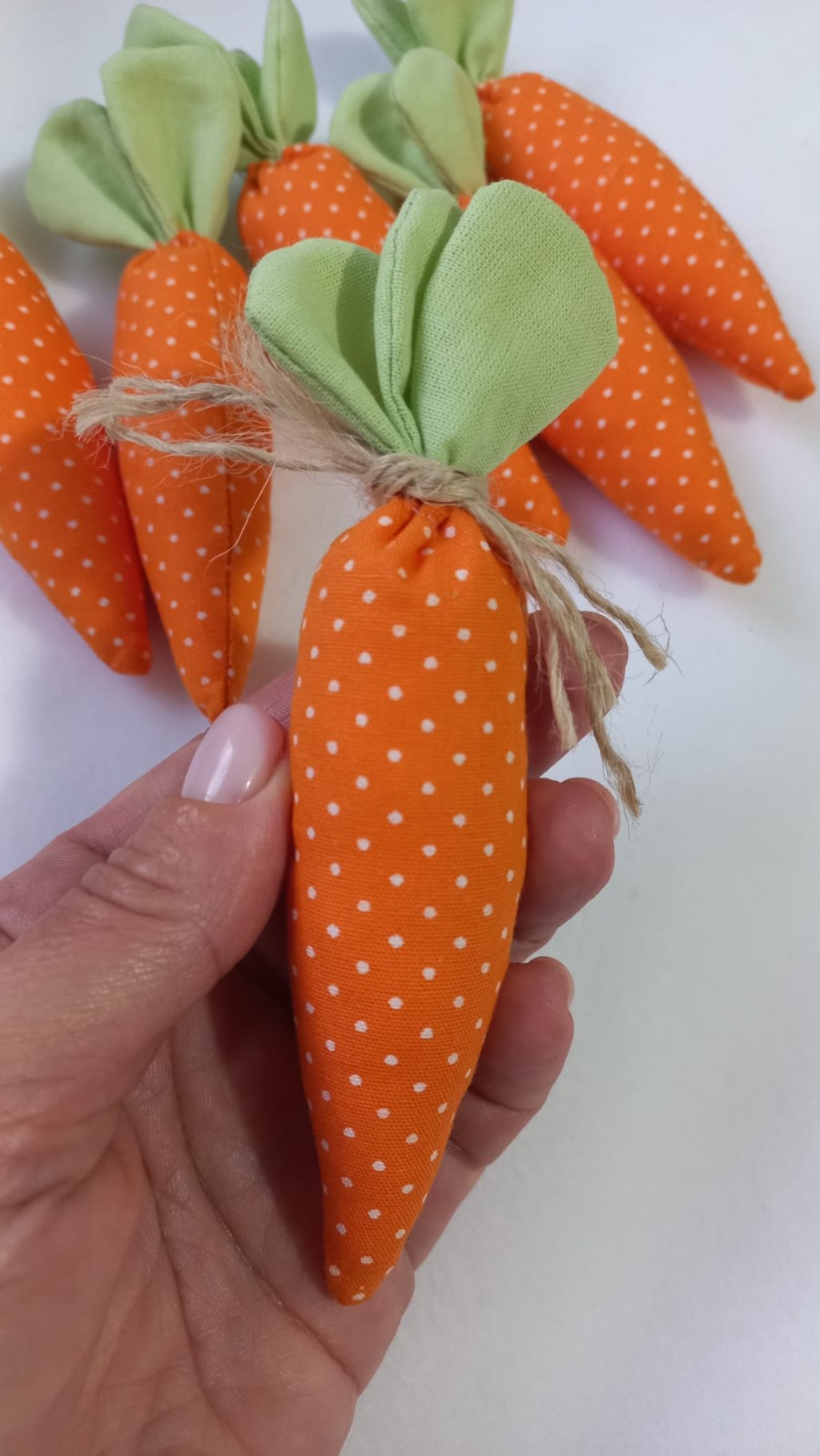 Cenourinhas em tecido