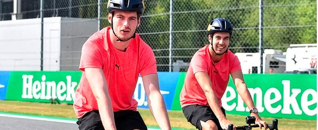 Max verstappen y checo perez